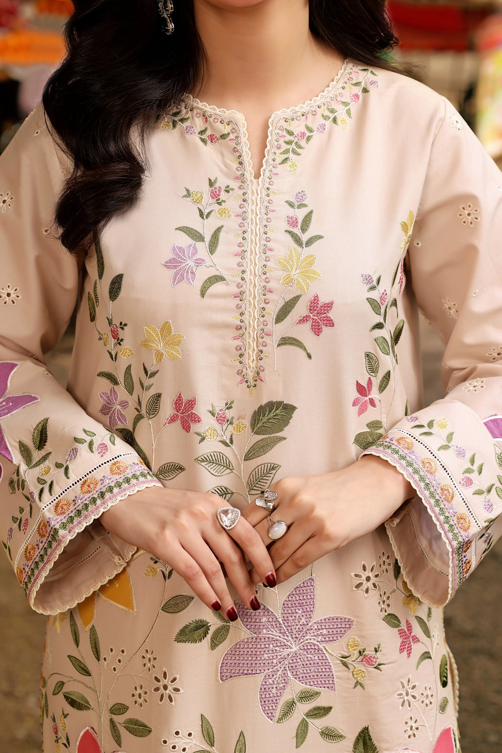ANEELAS - LAWN EMBROIDERED 3PC
