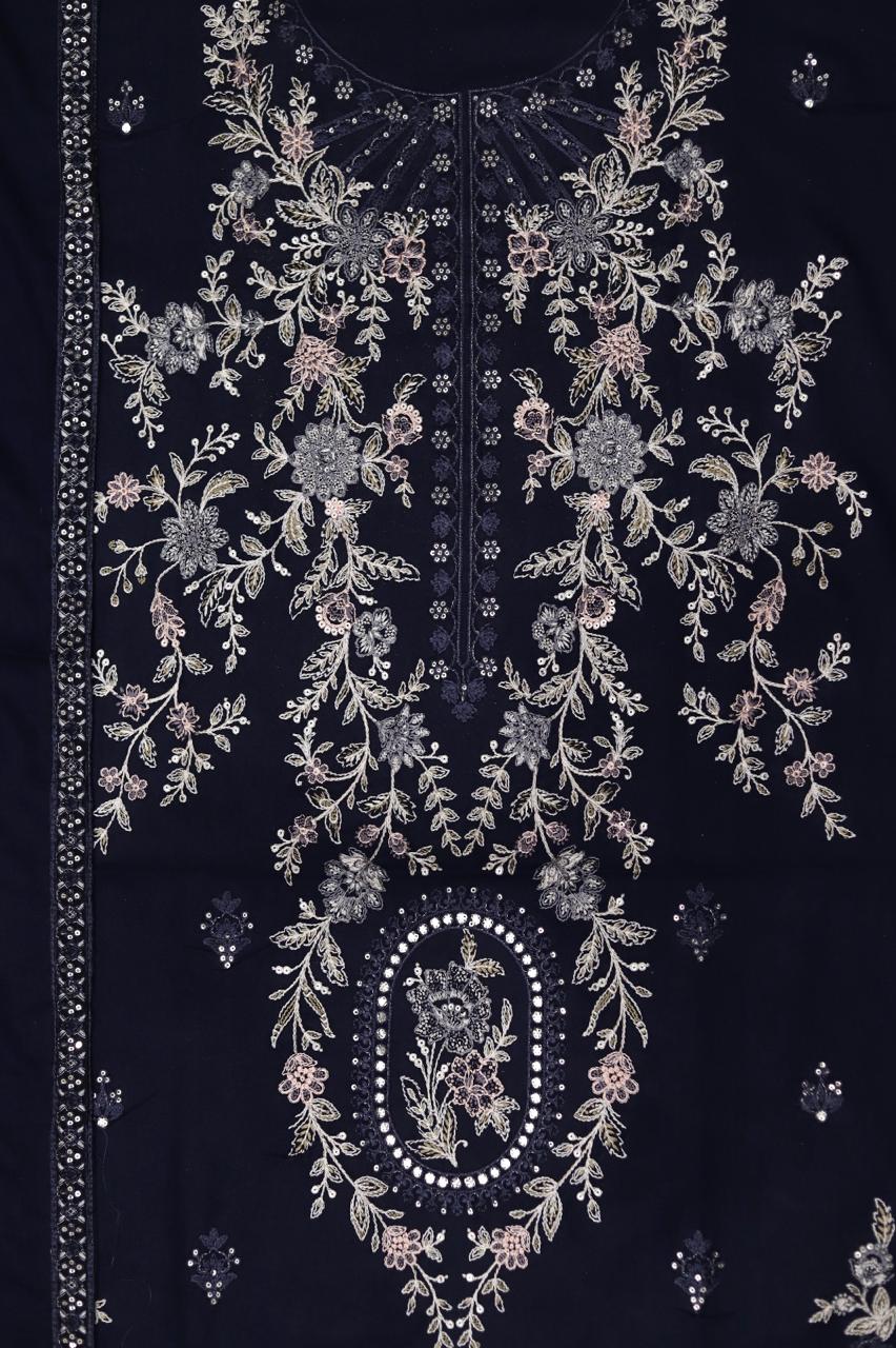 Midnight Royale – Embroidered Lawn 3PC